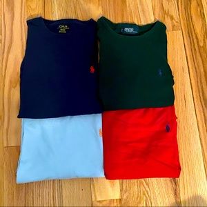Four Mens Polo Ralph Lauren Short Sleeve T shirts